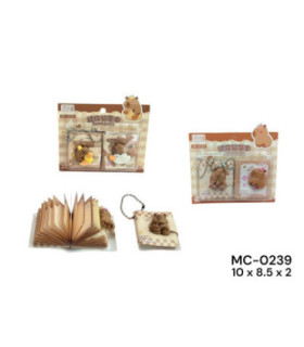 MINI AGEN.CHAV. CAPIVARA 2PCS MC-0239