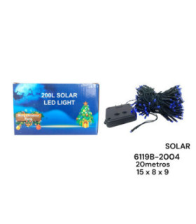 PISCA LED 200L SOLAR AZUL 20M 6119B-2004