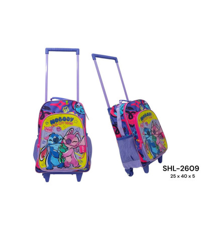 MOCHILA STITCH C/RODA SHL-2609