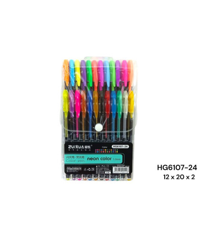 CANETA NEON 24PC HG6107-24