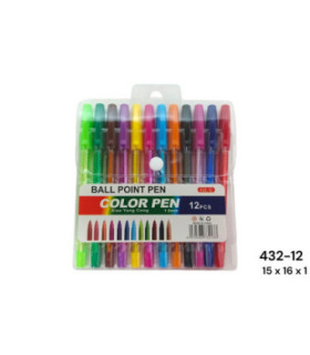 CANETA DE COR 12PC 432-12