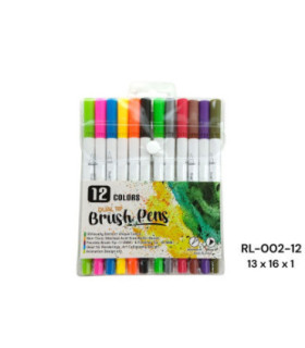 PINCEL 2PONTA 12PC RL-002-12