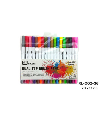 PINCEL 2PONTA 36PC RL-002-36