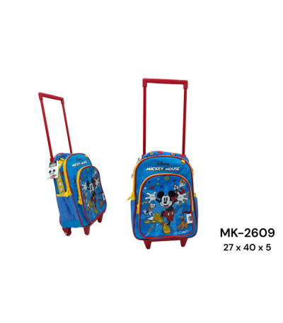 MOCHILA MICKEY C/RODA MK2609